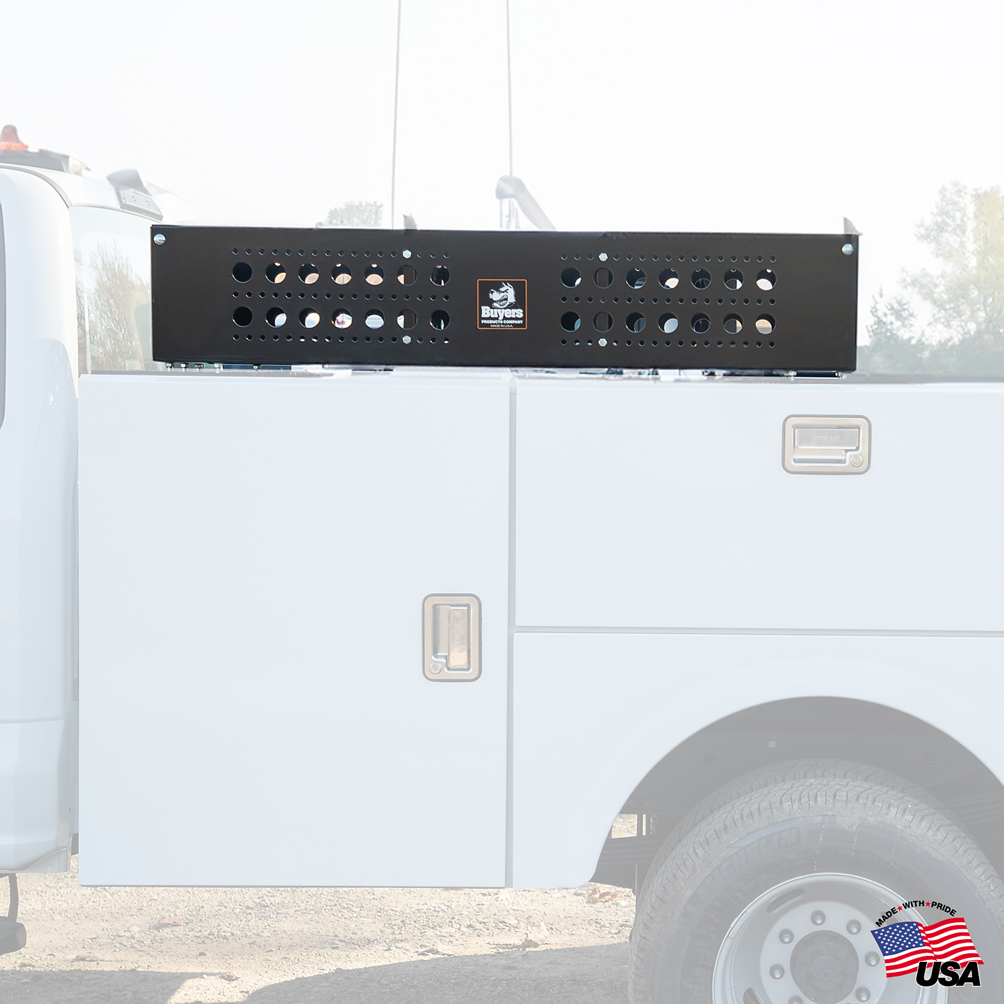 Buyers Products LT44 Multipurpose Storage Basket, Open Top Tool Storage for Landscaping Trailers, Trucks, and Flatbed Trailers, Service Body Trucks and Recreational Vehicles, UTV/ATV Storage ,Model# LT44